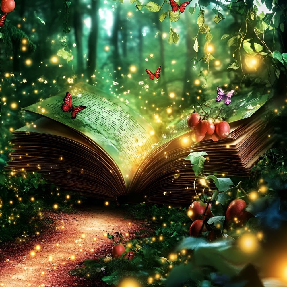 Enchanted Forest Backdrop Magical Book Pathway Backdrop CSH4-73