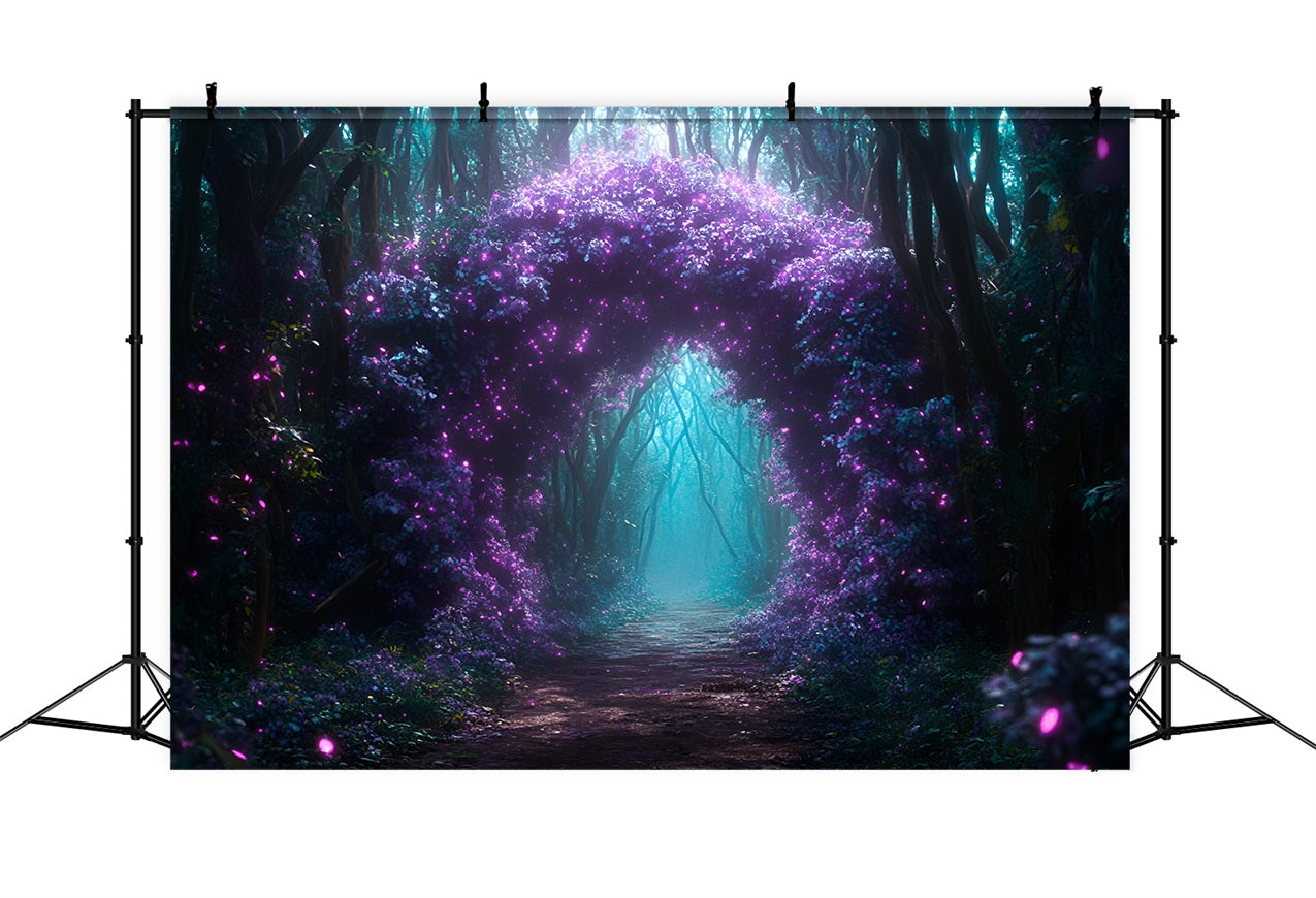 Forest Theme Backdrop Enchanted Flower Archway Backdrop CSH4-85