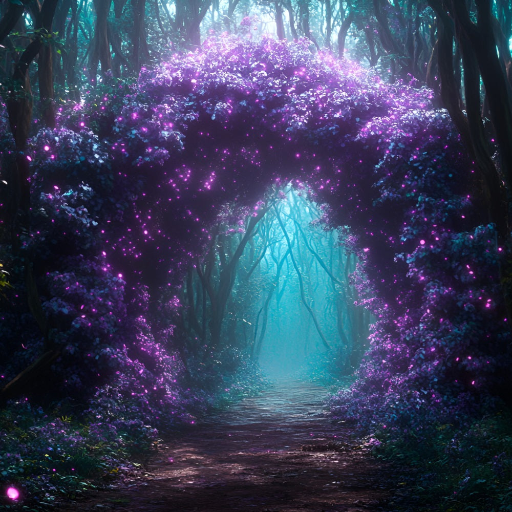 Forest Theme Backdrop Enchanted Flower Archway Backdrop CSH4-85