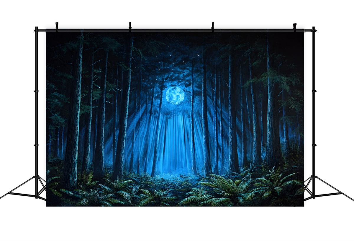 Forest Backdrop Photography Enchanted Trees Moonlight Backdrop CSH4-98