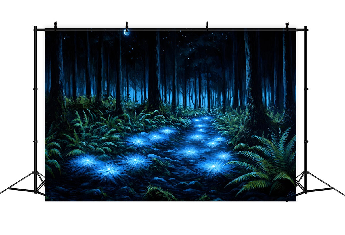 Forest Photo Backdrops Magical Light Flower Path Backdrop CSH4-99