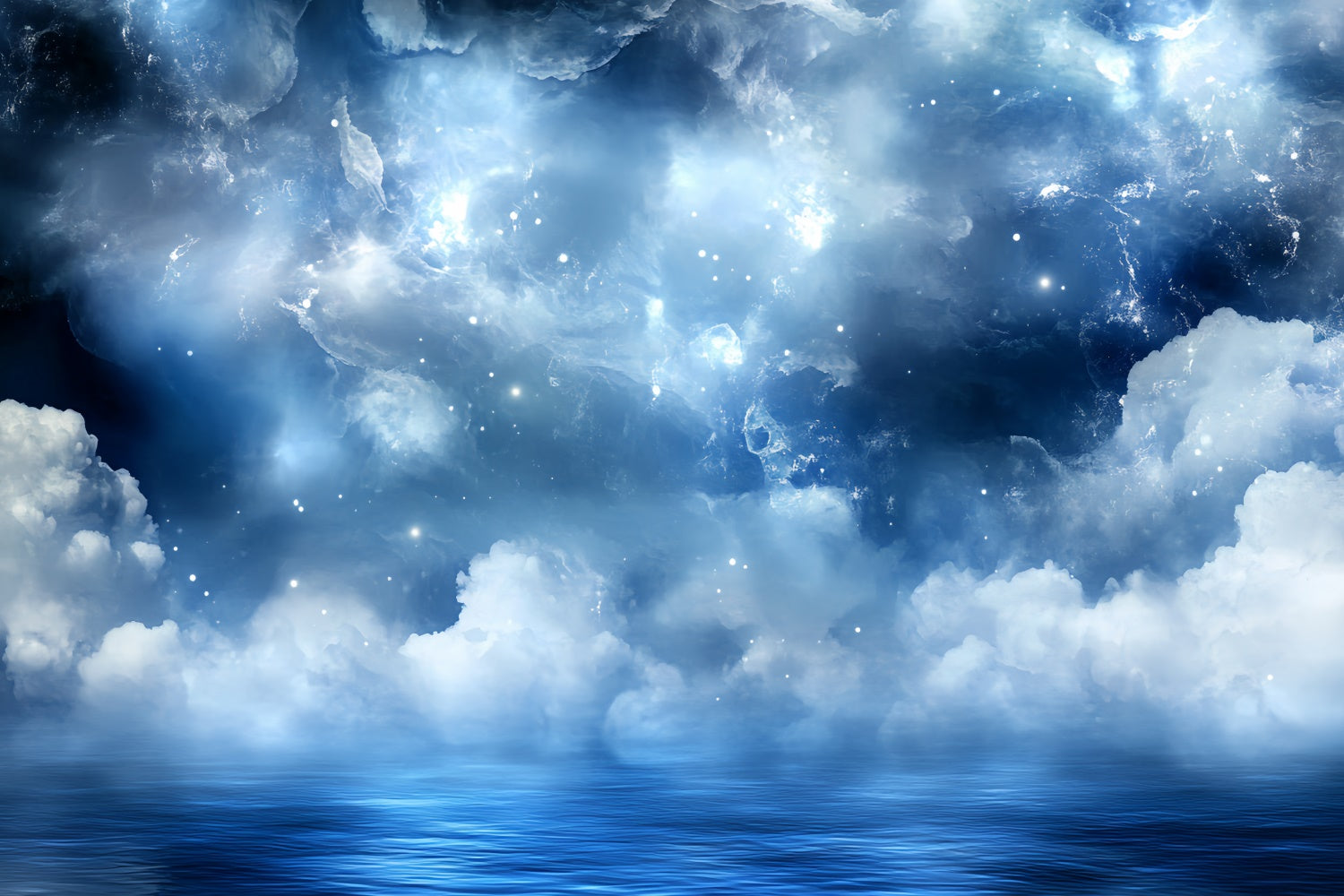 Summer Photo Backdrop Dreamy Sky Ocean Glow Backdrop CSH5-115