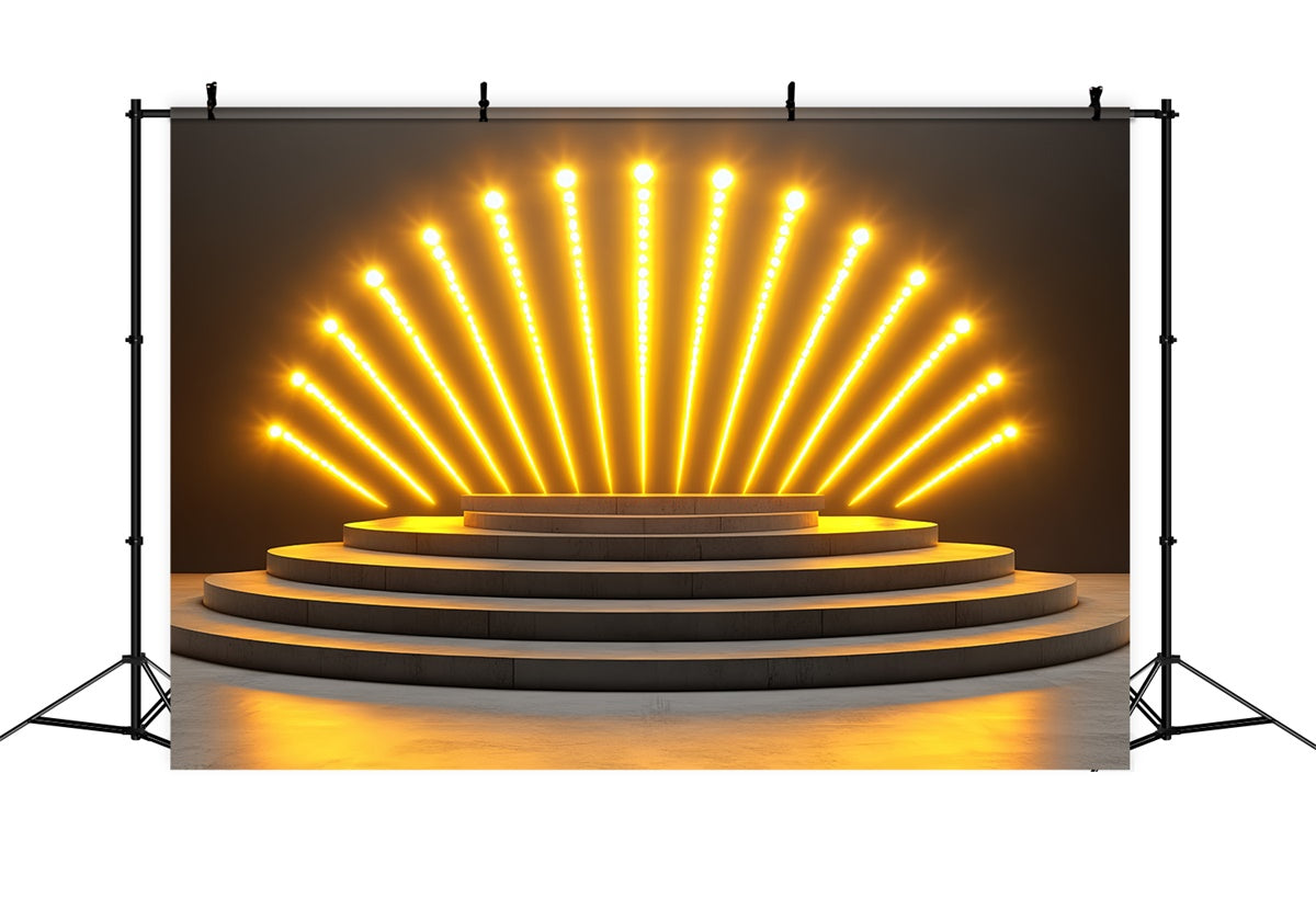 Stage Backdrops Golden Spotlight Stage Vintage Backdrop CSH5-159