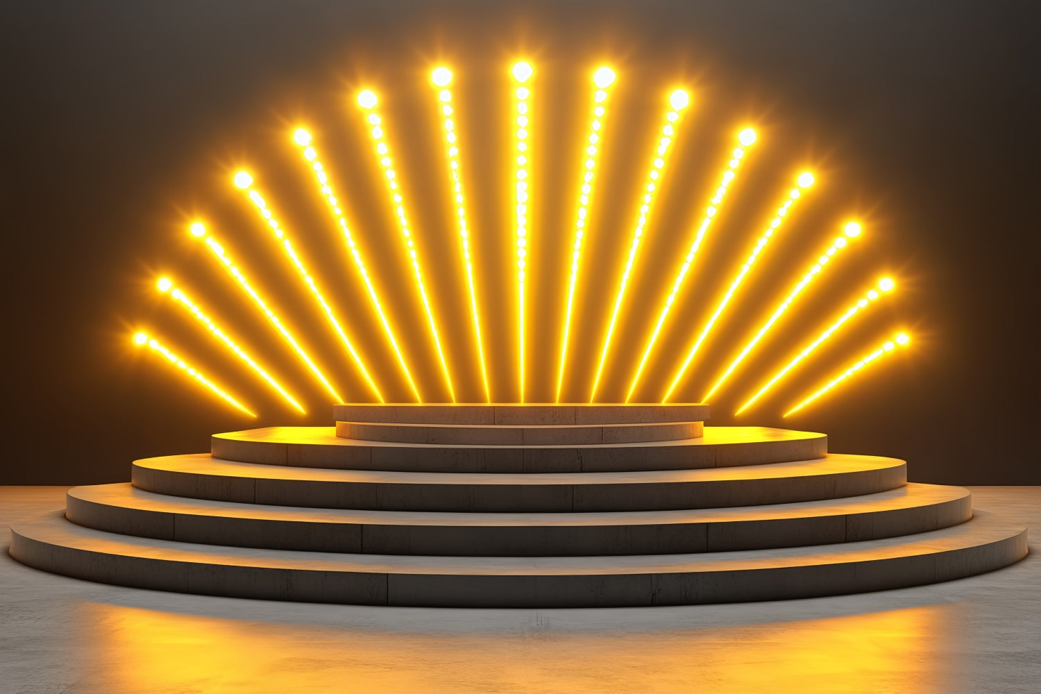 Stage Backdrops Golden Spotlight Stage Vintage Backdrop CSH5-159