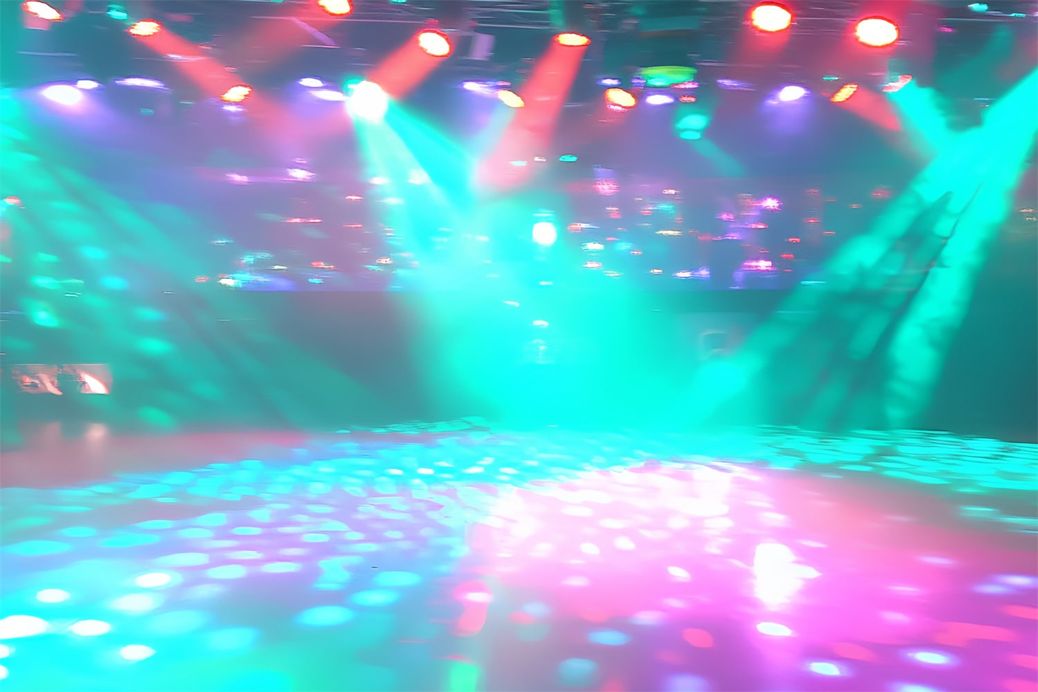80's Backdrop Psychedelic Dancefloor Glow Backdrop CSH5-181