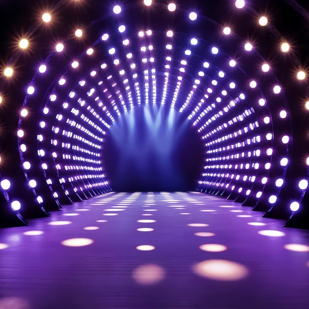 80s Backdrop Futuristic Party Tunnel Lights Backdrop CSH5-185
