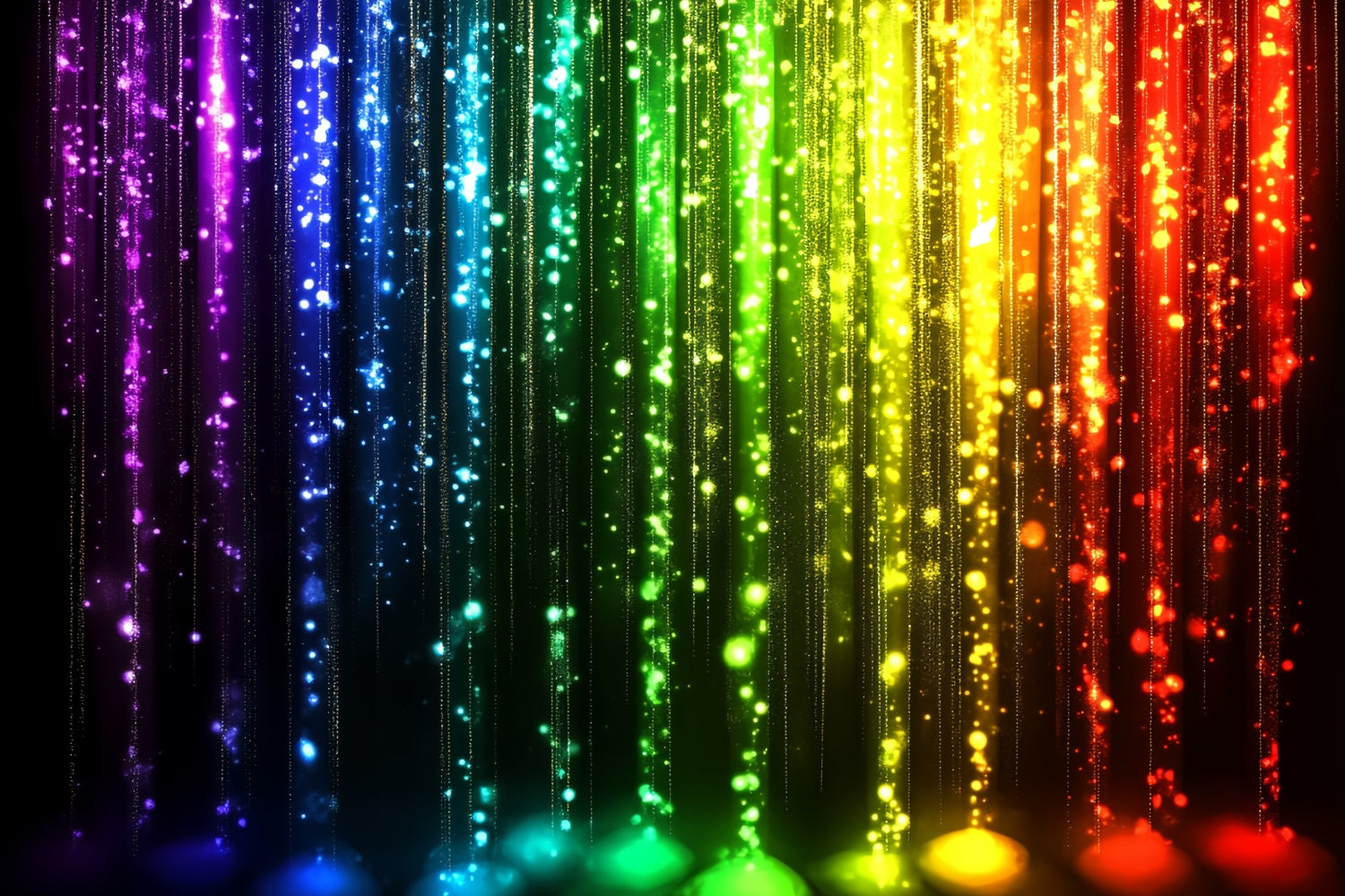 80s Backdrop Rainbow Sparkle Neon Vintage Backdrop CSH5-187