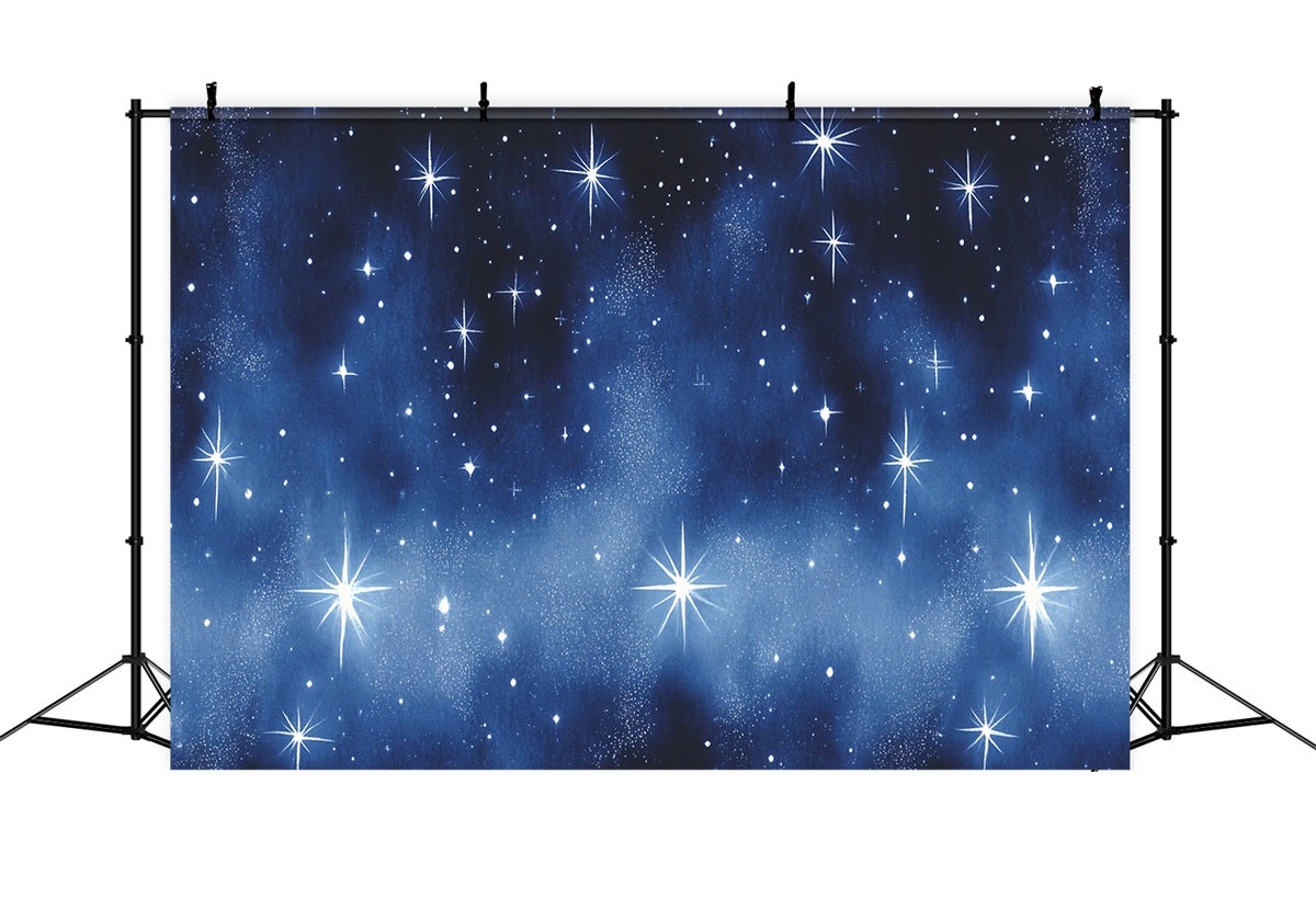 90s Photo Backdrop Shimmering Midnight Stars Backdrop CSH5-192