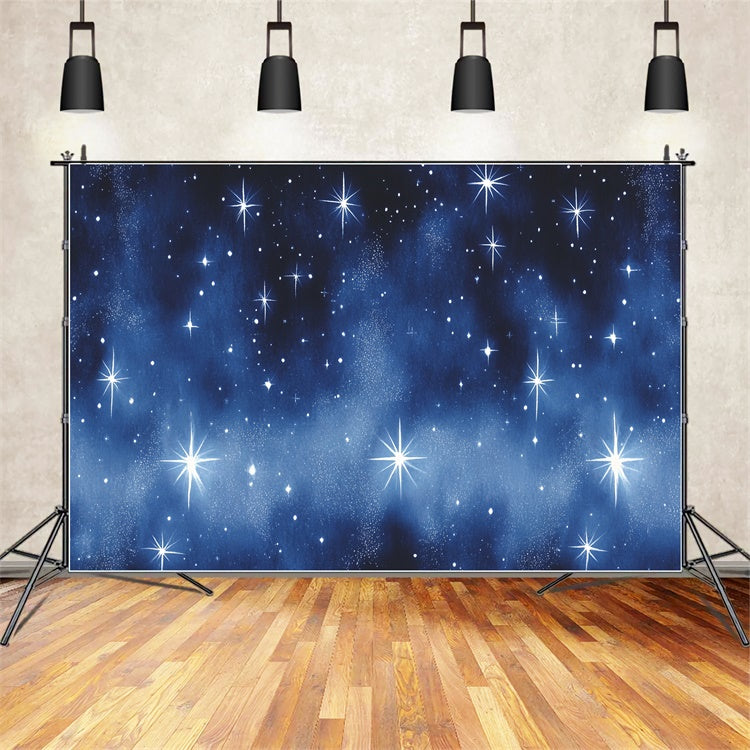 90s Photo Backdrop Shimmering Midnight Stars Backdrop CSH5-192