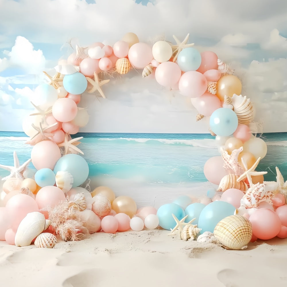 Childrens Backdrops Beach Balloon Fantasy Backdrop CSH5-260
