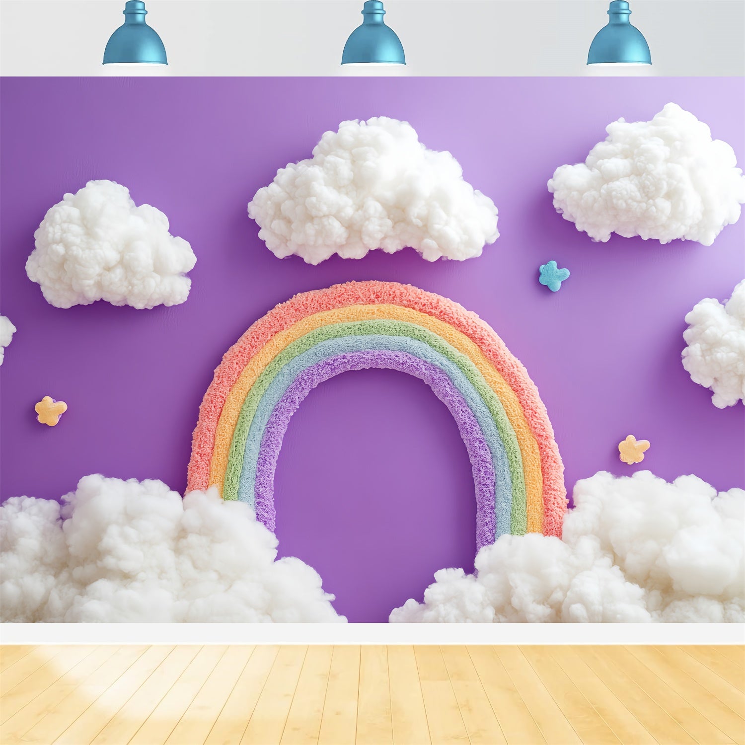 Rainbow Photo Backdrop Cloud Arch Fantasy Kids Backdrop CSH5-265