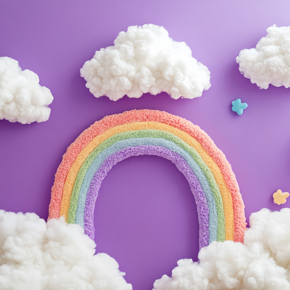 Rainbow Photo Backdrop Cloud Arch Fantasy Kids Backdrop CSH5-265