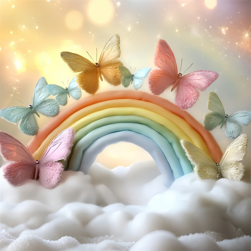 Butterfly Backdrop Butterfly Rainbow Glow Kids Backdrop CSH5-273