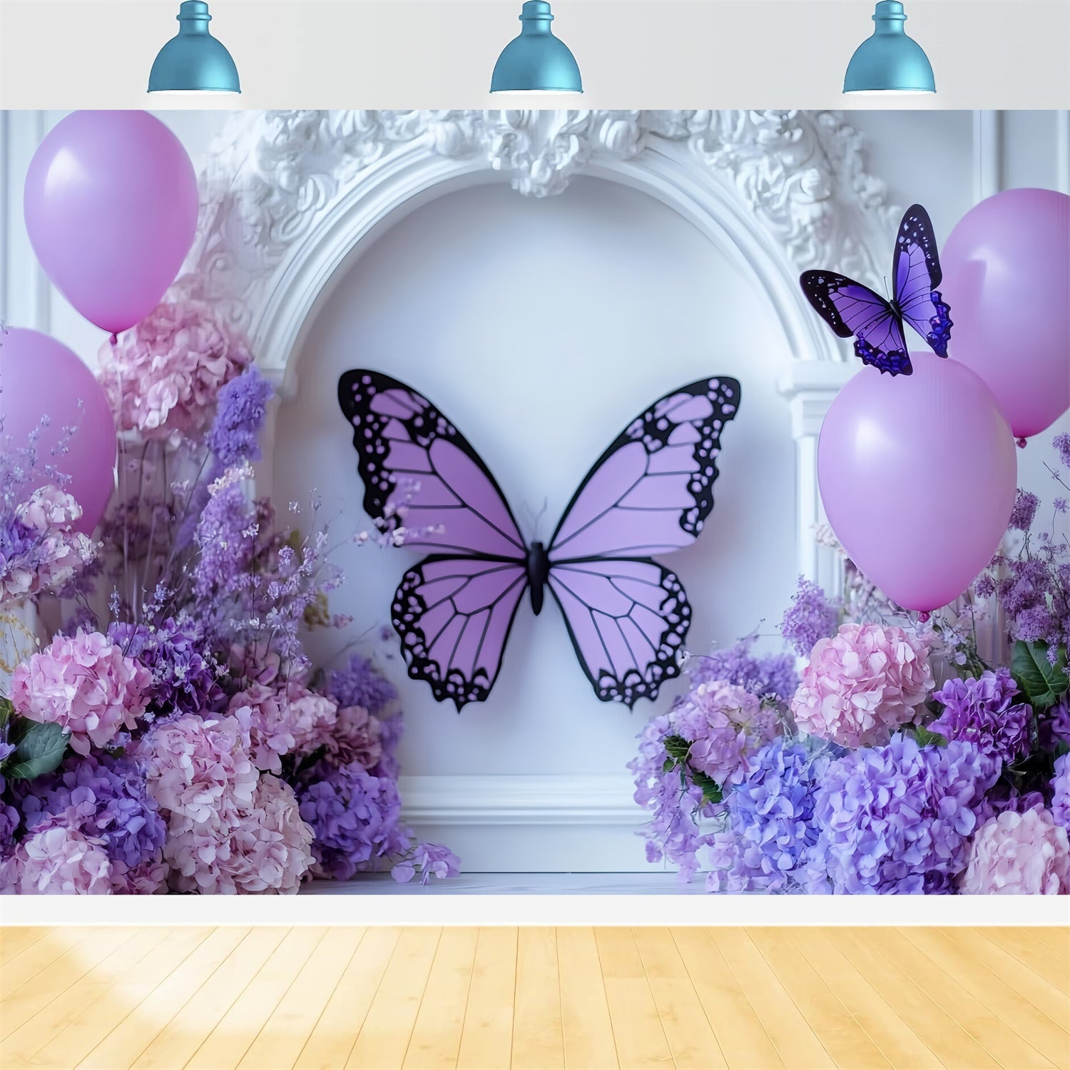 Butterfly Backdrops Pastel Butterfly Elegance Kids Backdrops CSH5-277