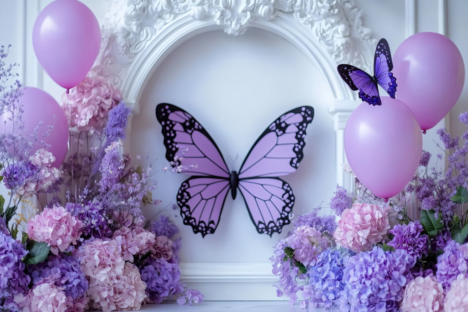 Butterfly Backdrops Pastel Butterfly Elegance Kids Backdrops CSH5-277