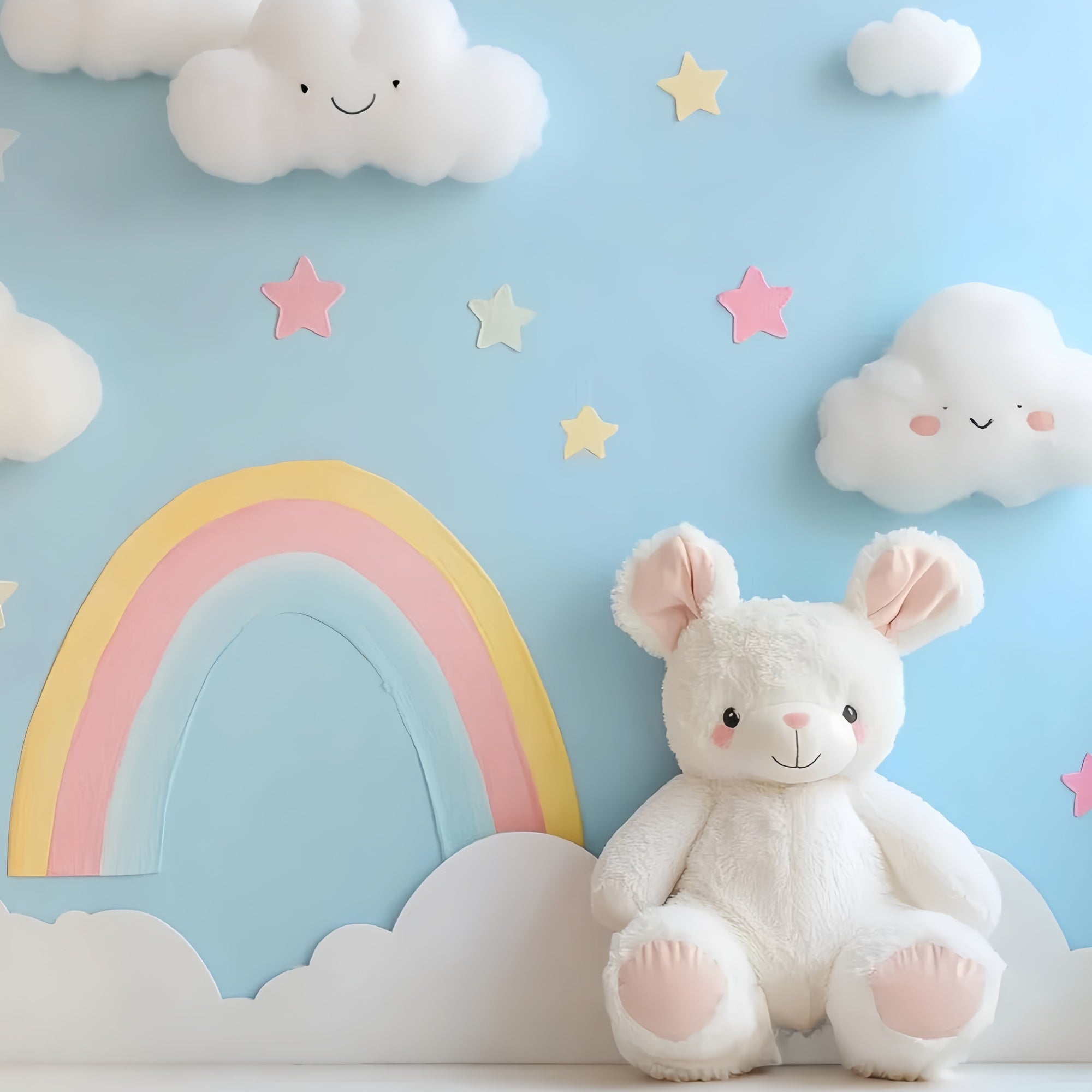 Newborn Photoshoot Backdrop Playful Sky Dream Backdrop CSH5-279