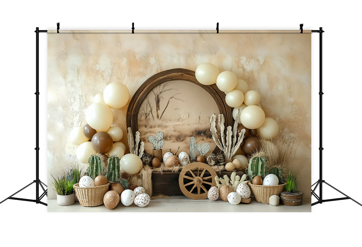 Photography Backdrops For Kids Boho Country Cactus Backdrop CSH5-280