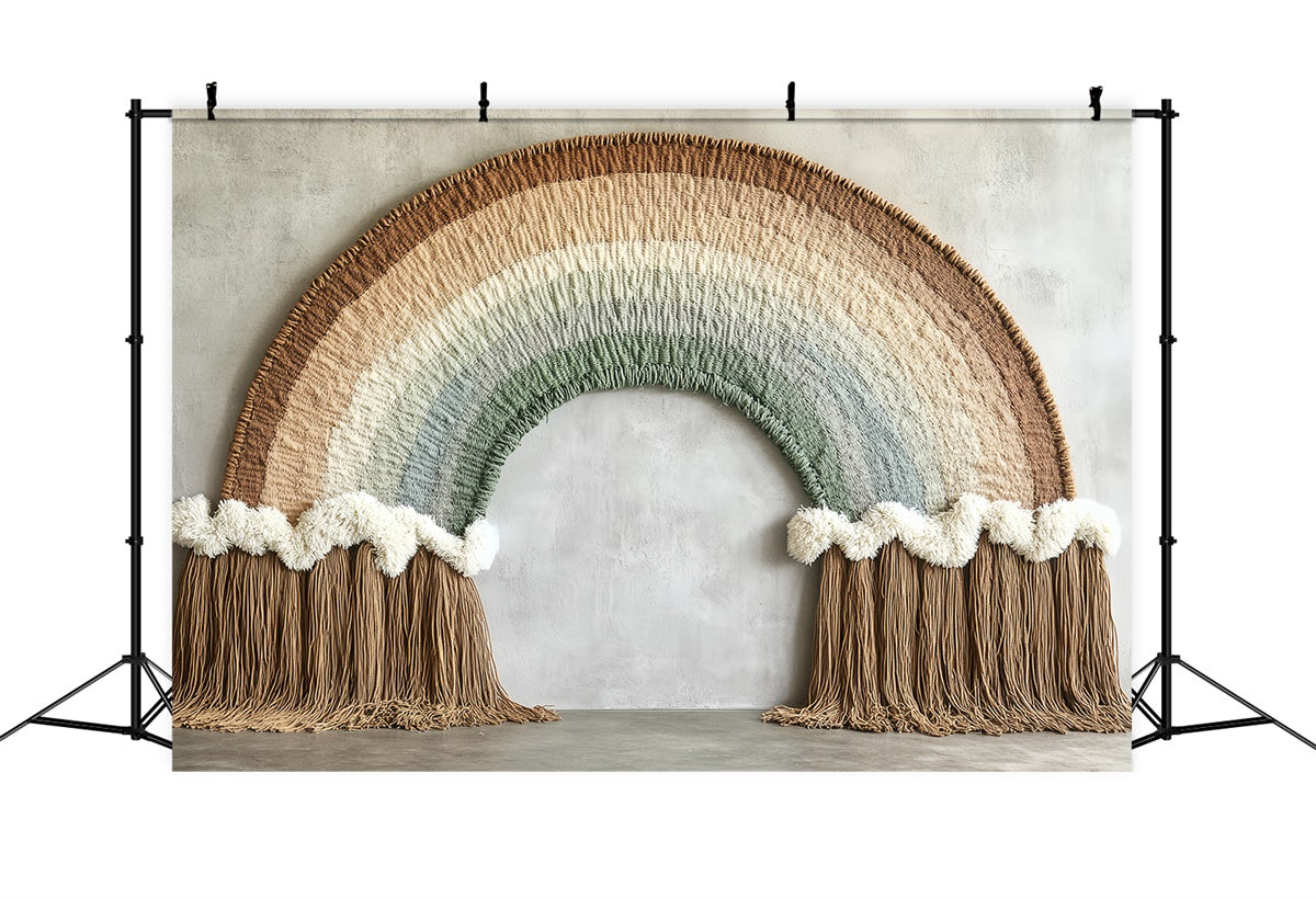 Children Backdrops Macrame Cozy Texture Arch Backdrop CSH5-290