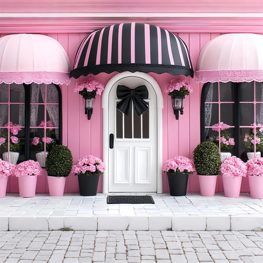 Kids Photo Backdrop Pink Boutique Rose Window Backdrop CSH5-291