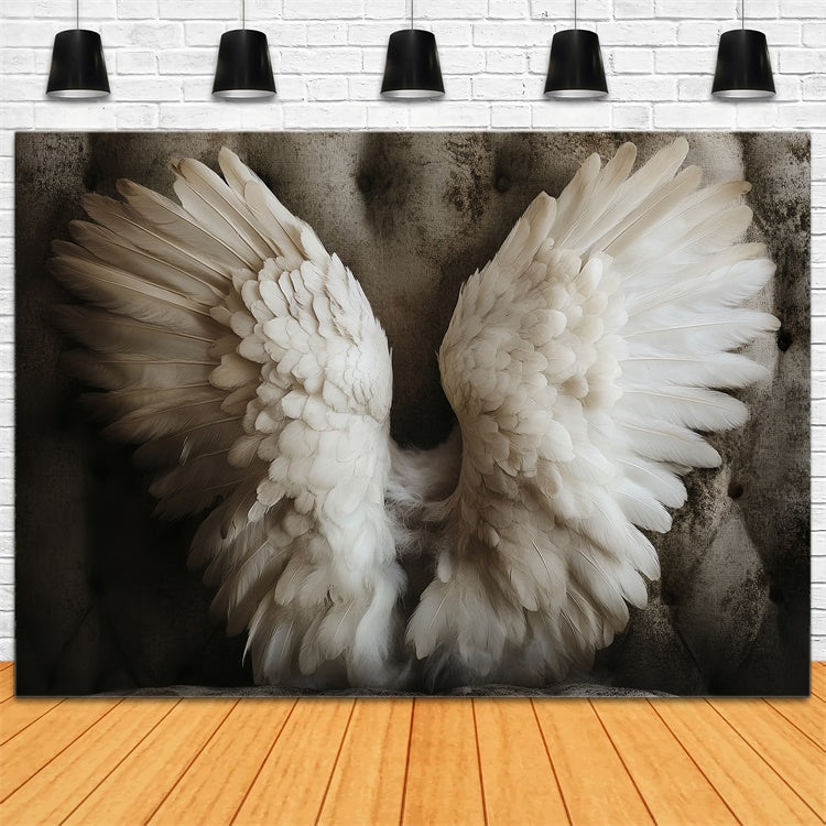 Children Backdrops Dream Angel Feather Wings Backdrop CSH5-294
