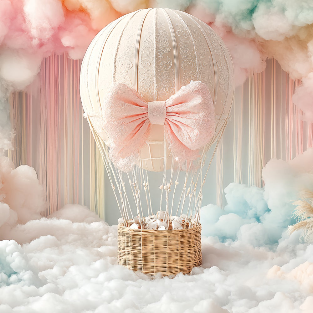 Newborn Backdrops Blush Cloud Balloon Ride Backdrop CSH5-297