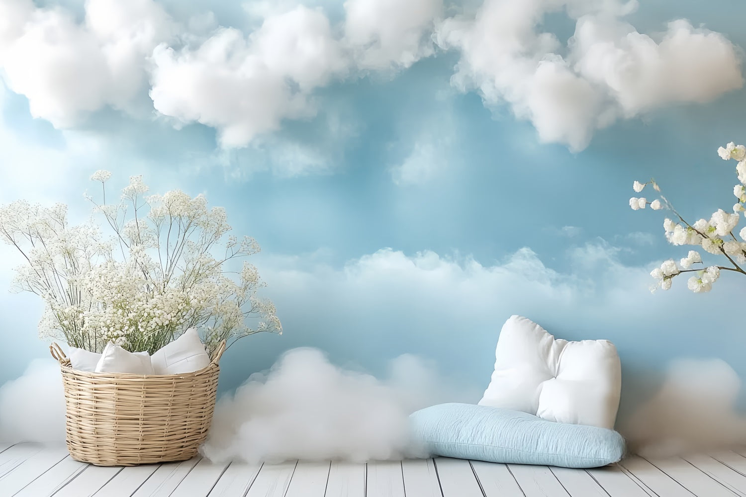 Newborn Photoshoot Backdrop Dreamy Sky Comfort Backdrop CSH5-315