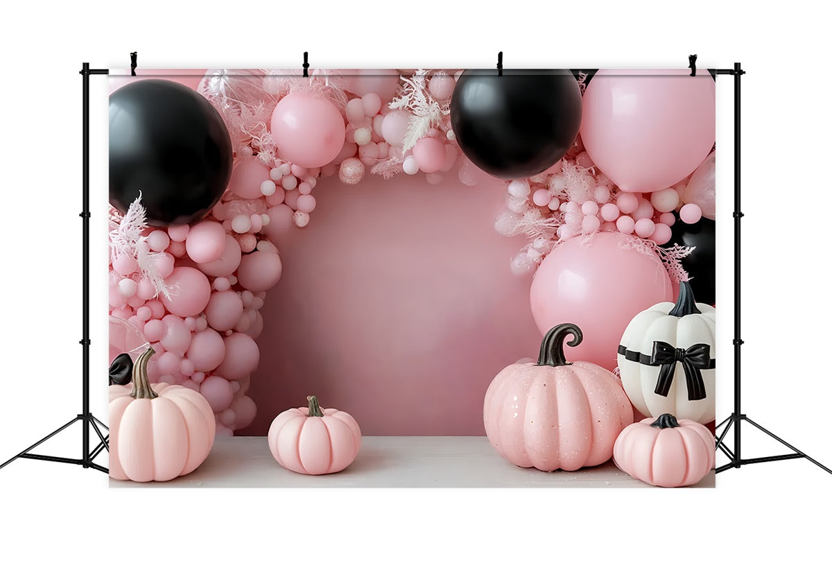 Kids Photo Backdrop Pink Pumpkin Halloween Backdrop CSH5-320