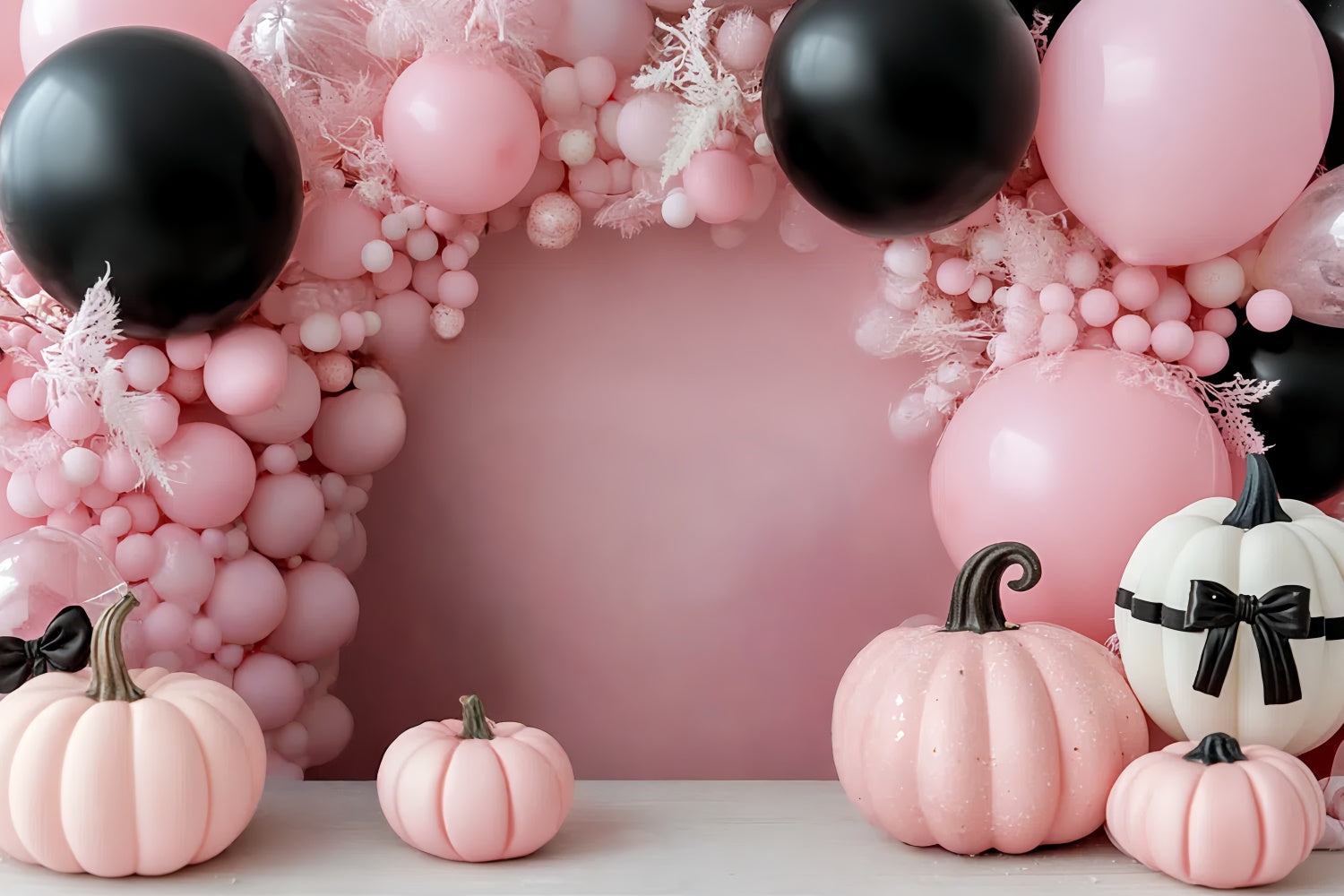Kids Photo Backdrop Pink Pumpkin Halloween Backdrop CSH5-320