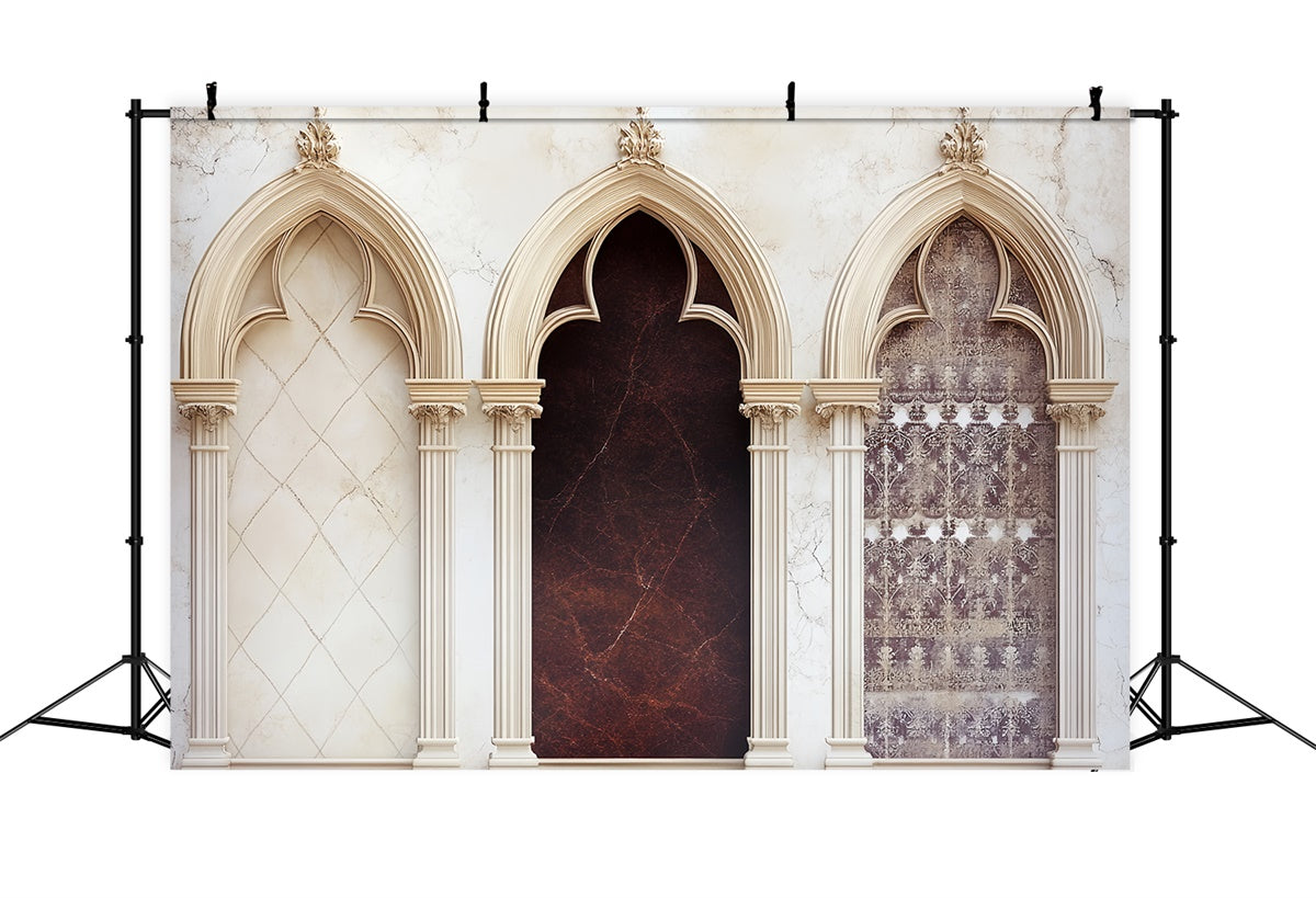 Happy Fathers Day Backdrop Gothic Arch Ornate Backdrop CSH5-33