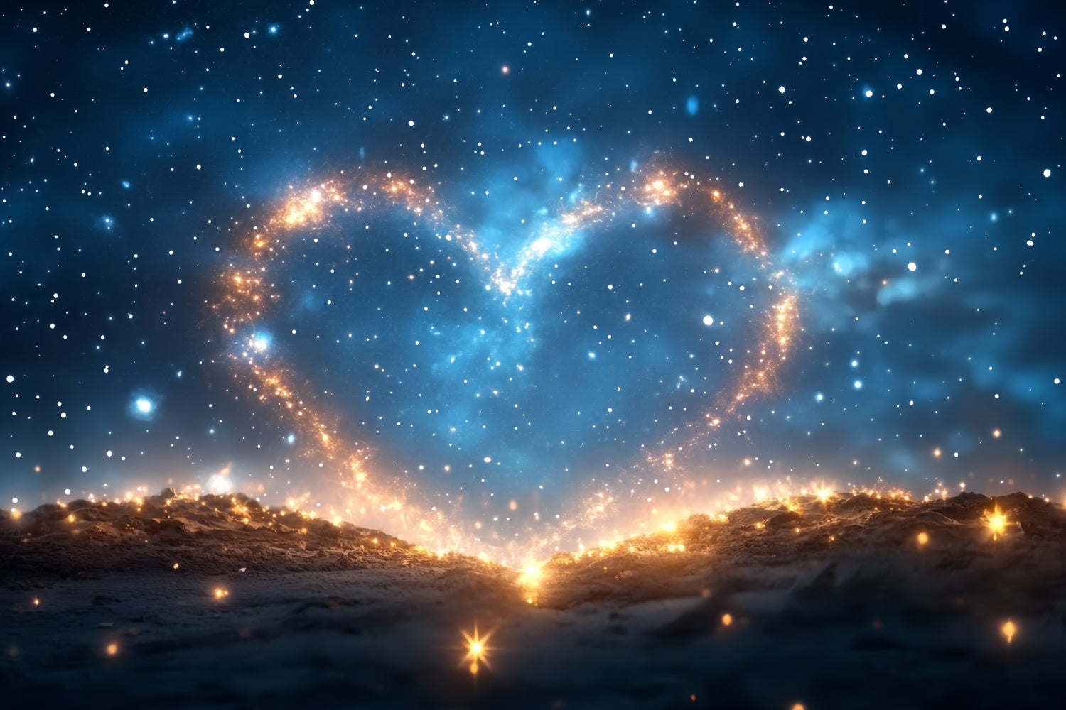 Fathers Day Backdrop Ideas Galactic Heart Starry Backdrop CSH5-66