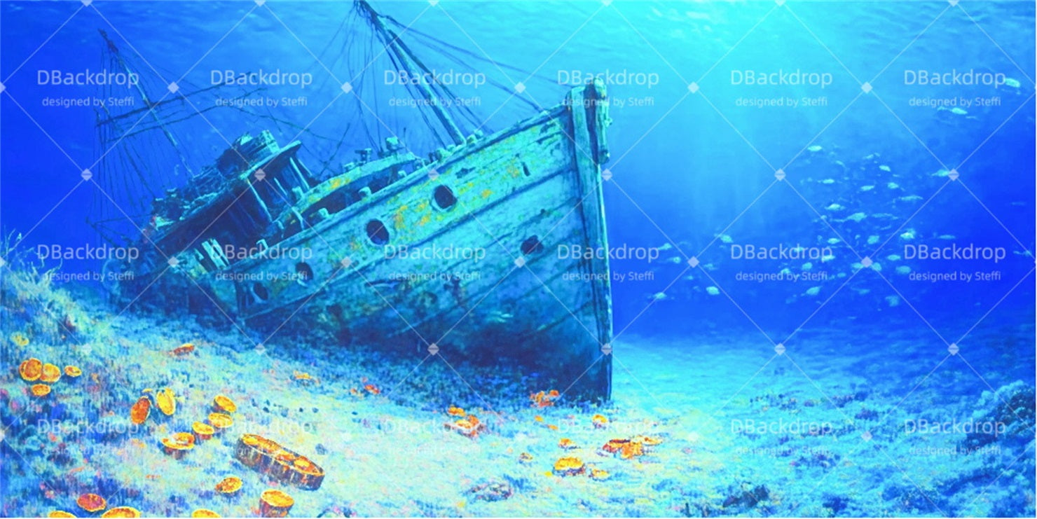 Performance Backdrops Sunken Ship School Play Backdrops CSH510-T103