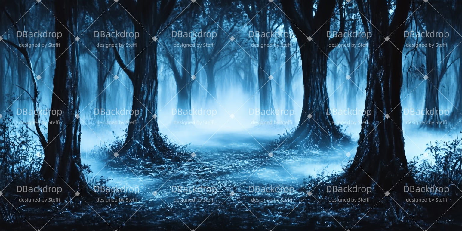 Forest Stage Backdrop Dark Forest Movie Theater Backdrop CSH510-T119
