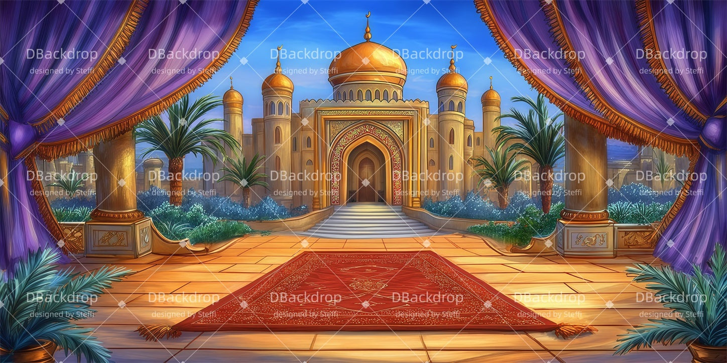 Theater Backdrop Arabian Palace Church Stage Backdrops CSH510-T11