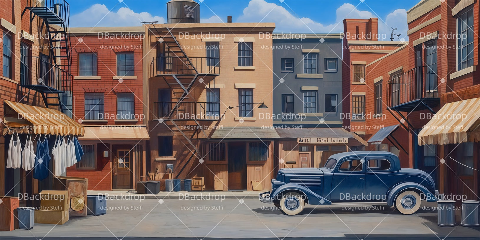 School Play Backdrop Back Alley Dance Recital Backdrop CSH510-T24