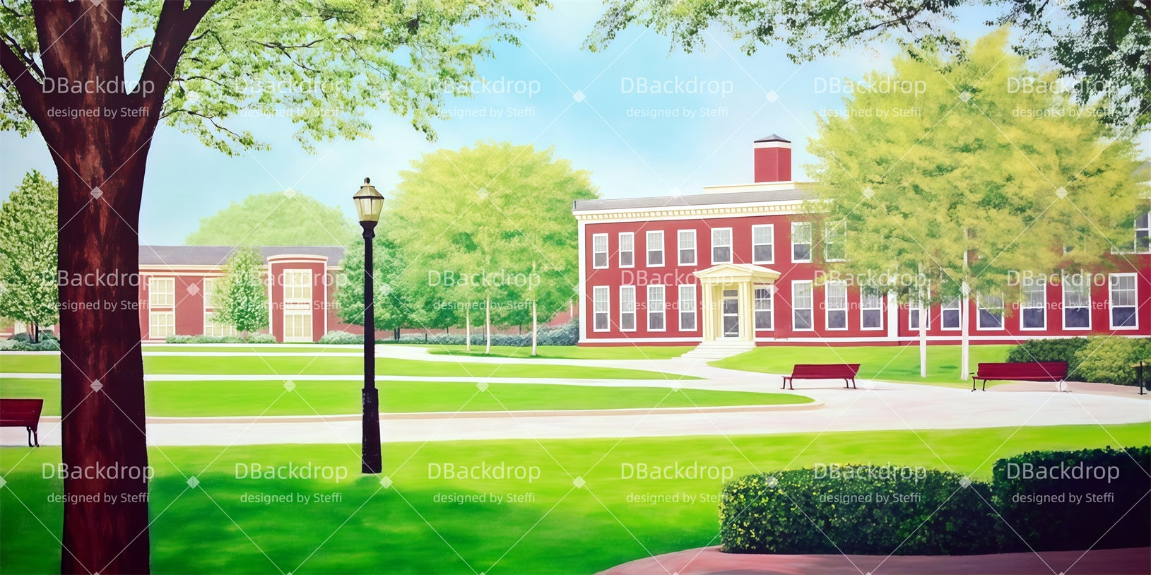 Performance Backdrops Campus Corner Stage Backdrop Ideas CSH510-T44