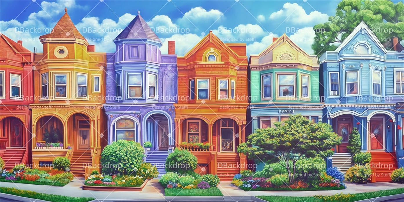 Movie Theater Backdrop Townhouse Community Theater Backdrops CSH510-T58