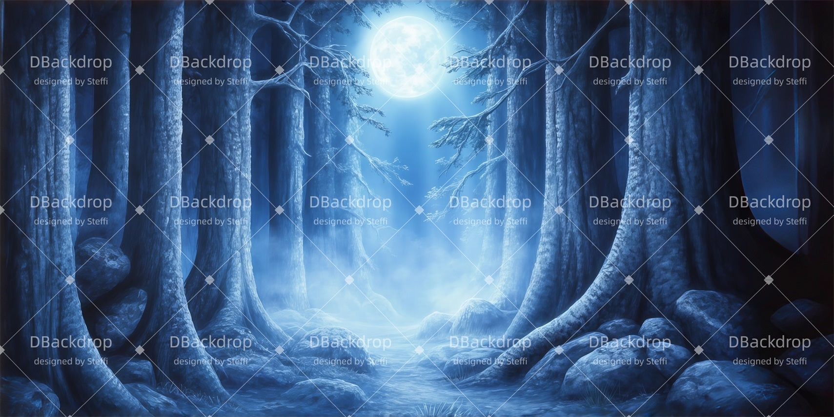 Theater Stage Backdrop Dark Forest Performance Backdrops CSH510-T82