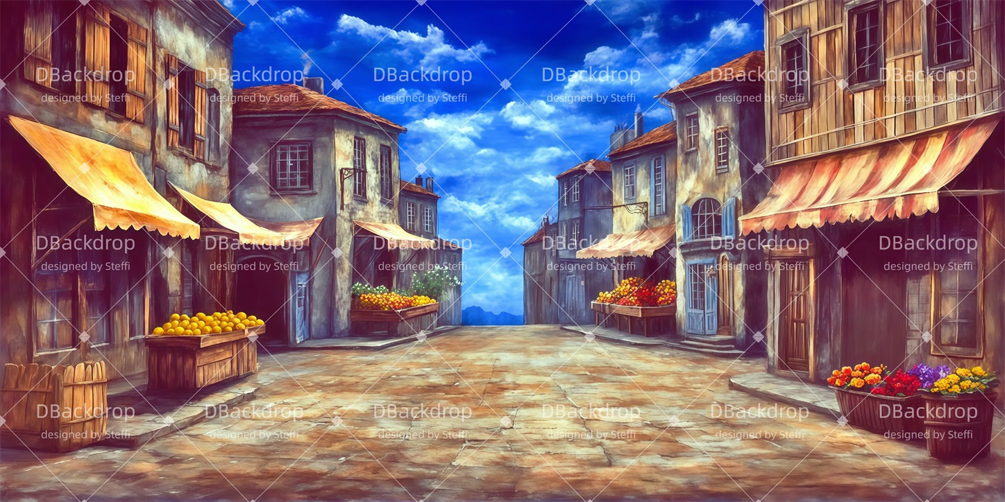 Performance Backdrops Little Village Road Theater Backdrop CSH510-T84