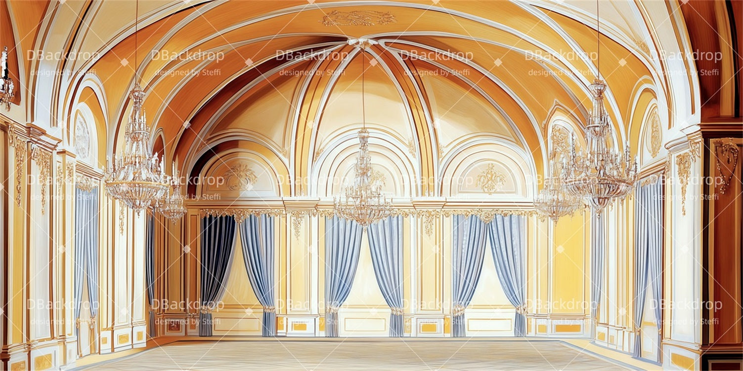 Church Stage Backdrops Castle Hall Dance Recital Backdrops CSH510-T85