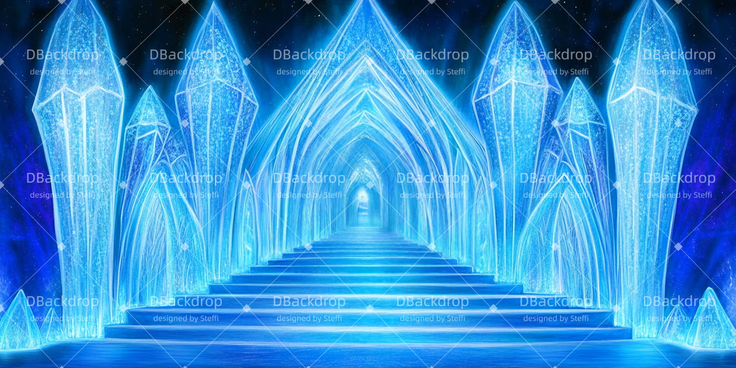 Church Stage Backdrops Ice Stairs Theater Backdrop CSH510-T95