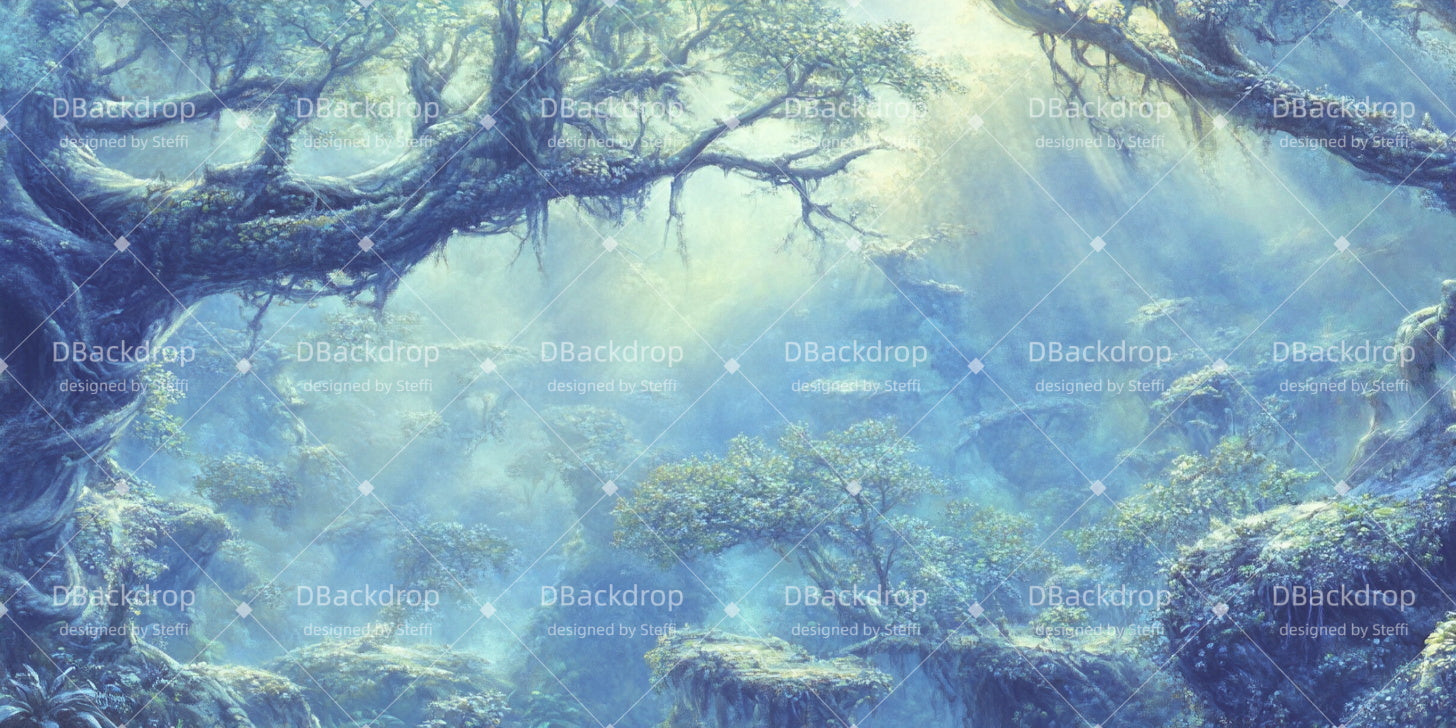 Church Stage Backdrops Misty Jungle Theater Stage Backdrop CSH510-T98