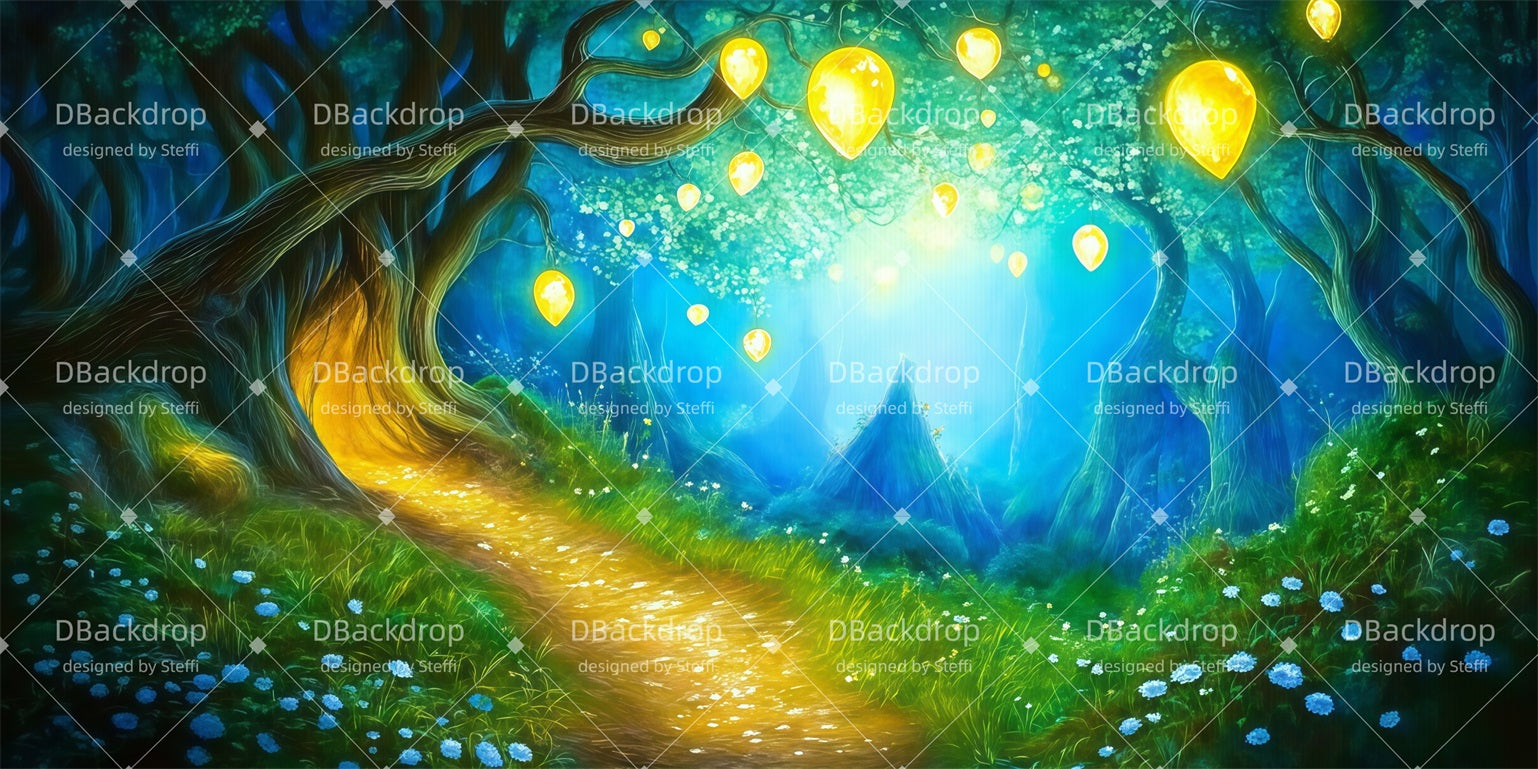 Theater Backdrop Whoville Jungle Forest Stage Backdrop CSH511-T15