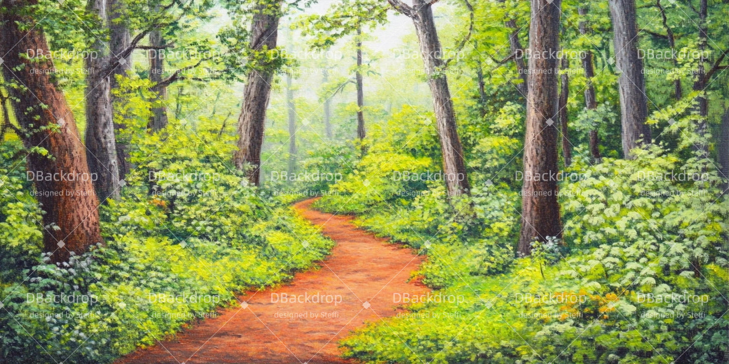 Forest Stage Backdrop Forest Road Stage Backdrop Ideas CSH511-T22