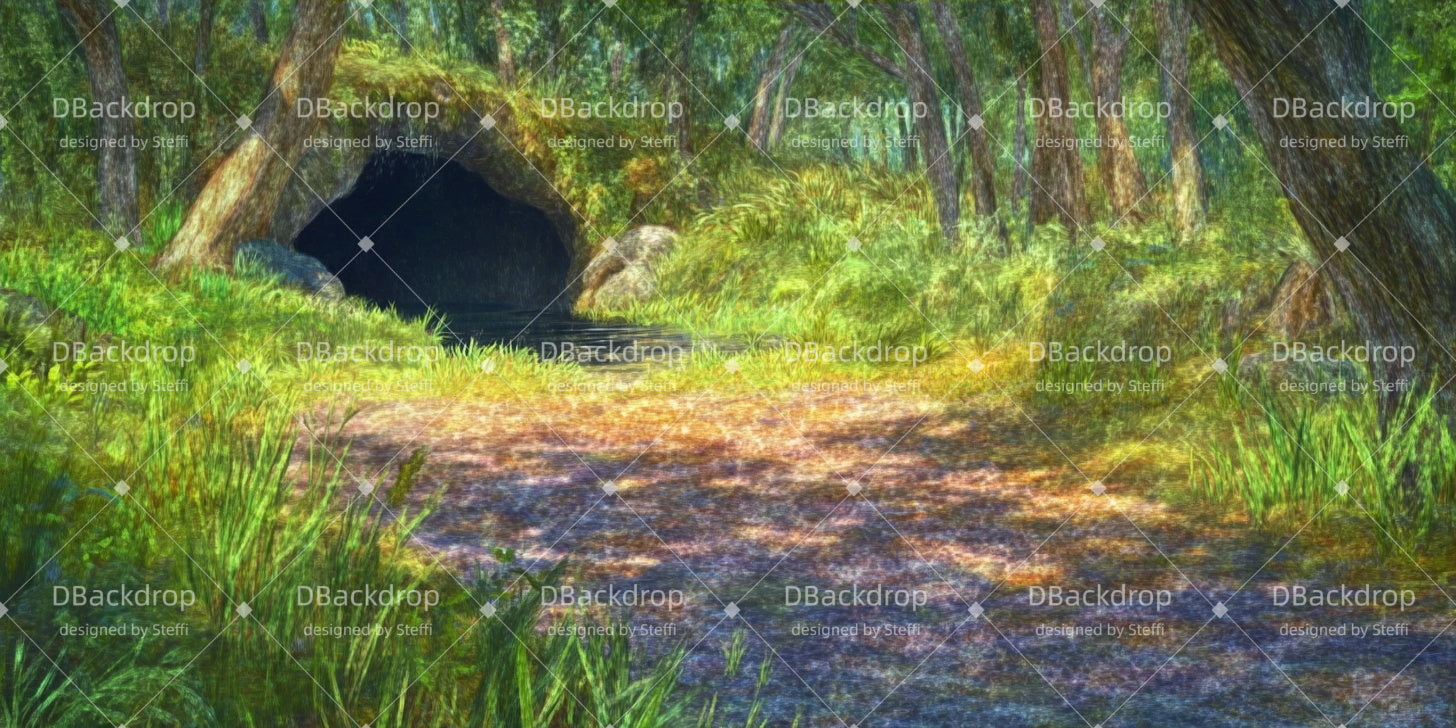 Theater Backdrop Forest Marsh Scenery Backdrops For Theater CSH511-T24