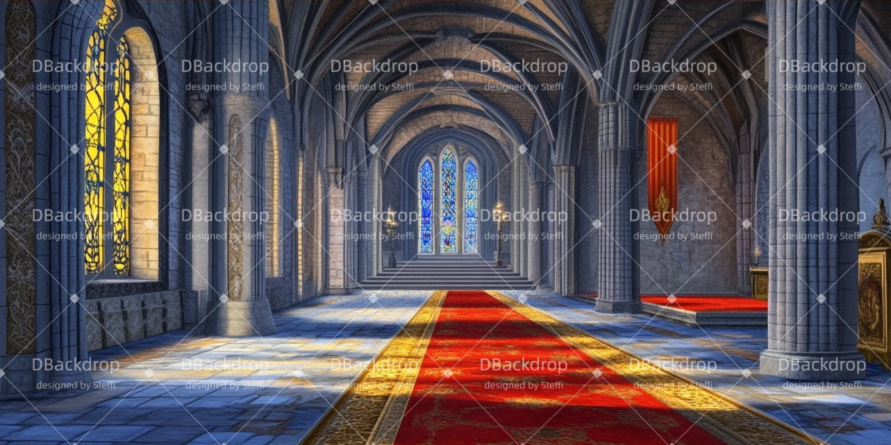 Performance Backdrops Castle Hall Church Stage Backdrops CSH511-T30