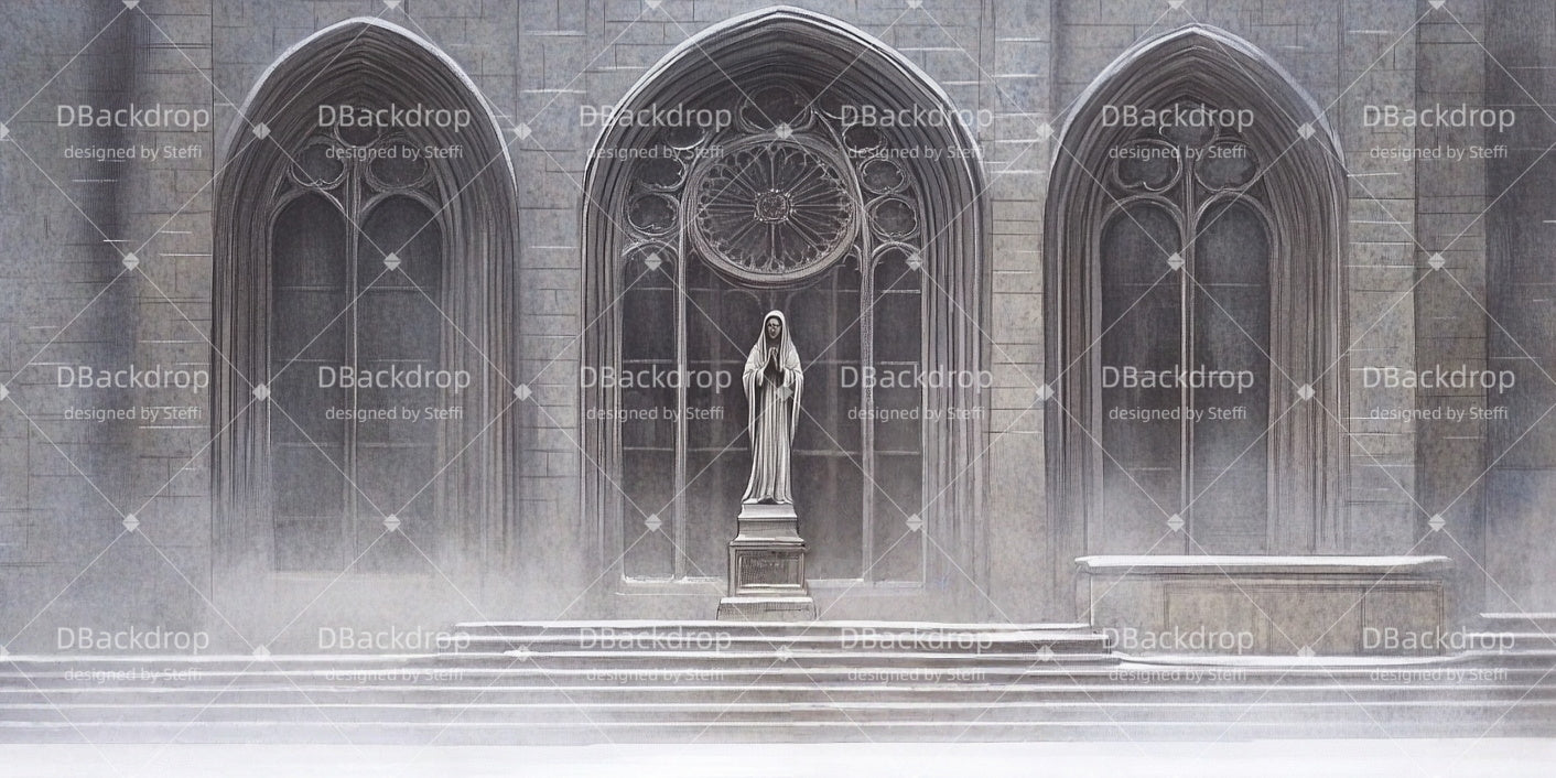 Church Stage Backdrops The Monastery Theater Backdrop CSH511-T33