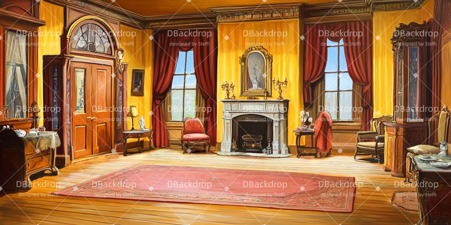 Performance Backdrops Retro Interior Professional Stage Backdrops CSH511-T53