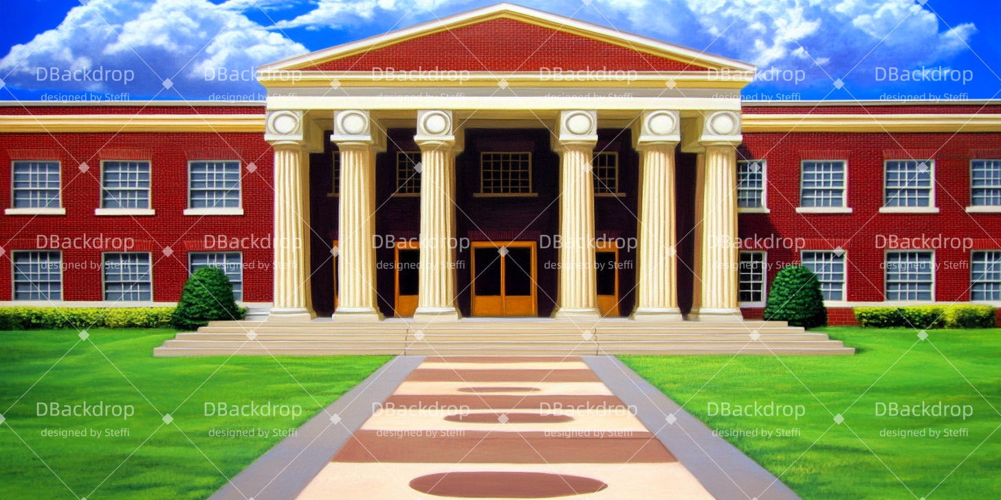 Large Stage Backdrops Retro School Backdrop For Theater Play CSH511-T54