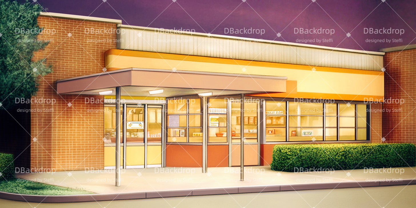 Stage Backdrop School Cafeteria Entrance Movie Theater Backdrop CSH511-T57