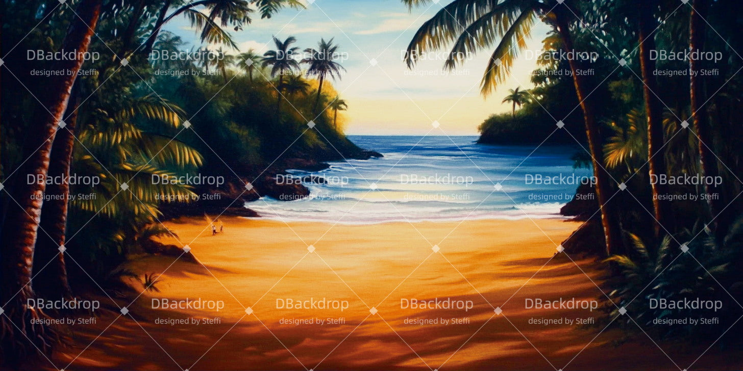 Scenery Backdrops For Theater Sunny Beach Theater Backdrops CSH511-T86